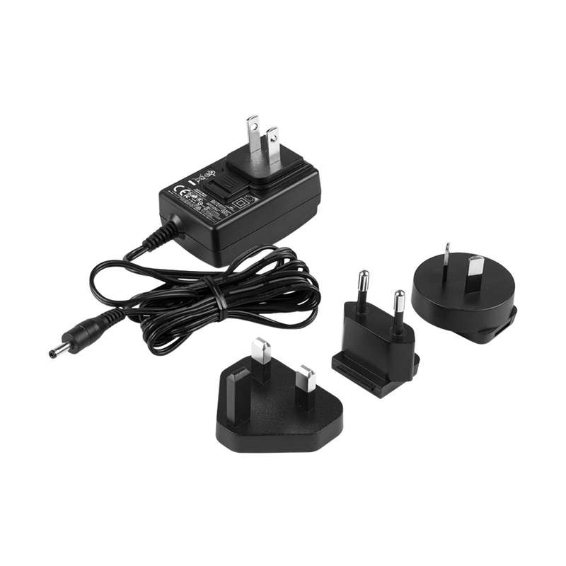 Power Adapter with Interchangeable Plugs, 100-240VAC, 5VDC, 3.0A Out